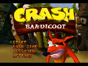 Crash Bandicoot (JP) screen shot title